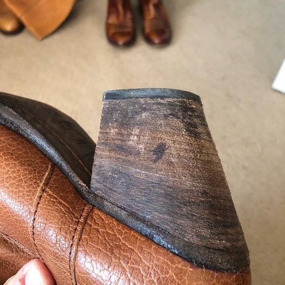 Cognac brown Frye Taylor Boots Size 8 - Picture 5 of 8